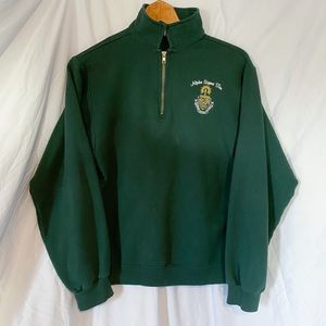 Alpha Sigma Tau Crest Quarter Zip Sweatshirt